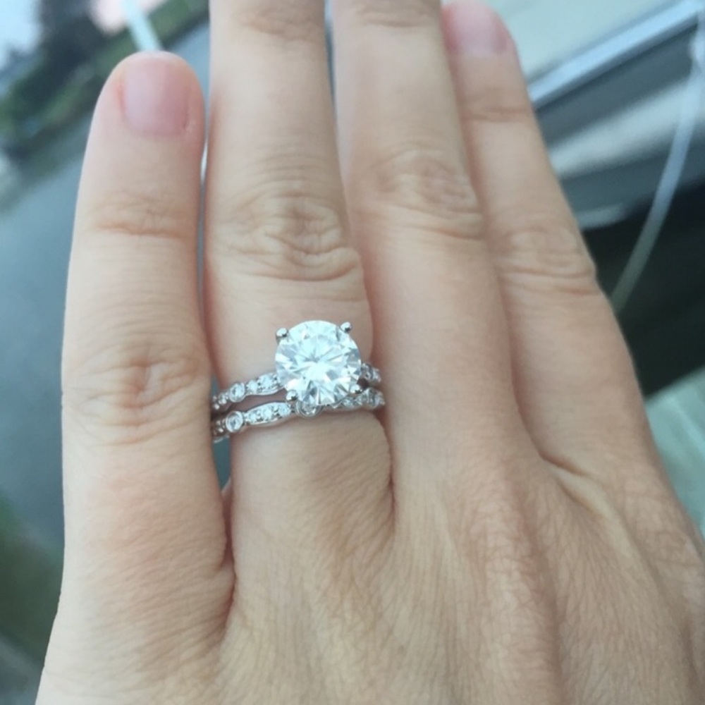 Moissanite Engagement Ring